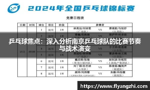 乒乓球焦点：深入分析南京乒乓球队的比赛节奏与战术演变